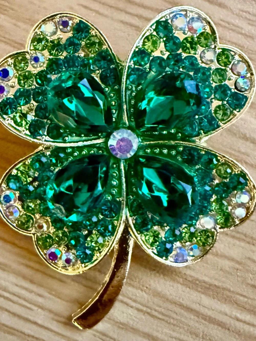 Elephant Rhinestone and Clover Brooches! New
